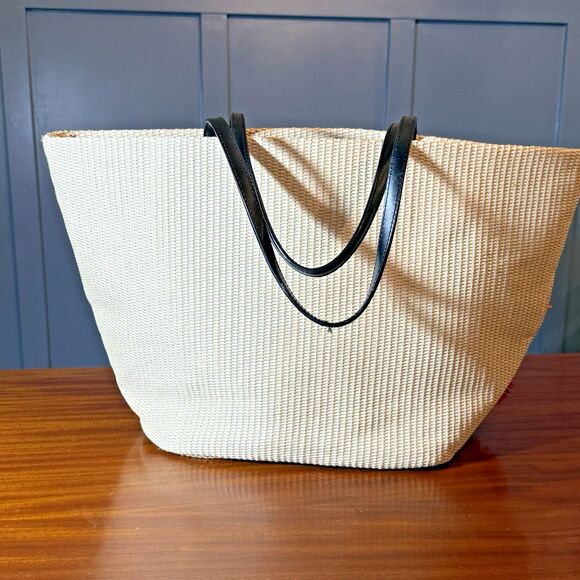 Kate Spade Montigo Avenue Anabette Floral Raffia Tote EUC – 21"x13"x7" - Picture 4 of 10